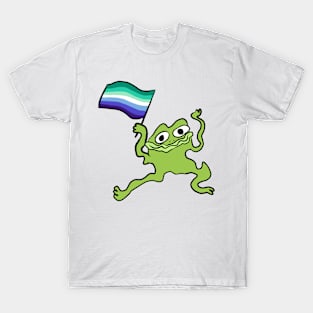 Gay Pride Froggy (Blue) T-Shirt